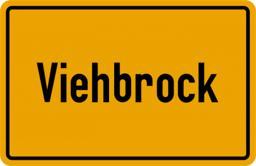 Ortsschild Viehbrock