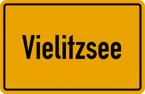Ortsschild Vielitzsee