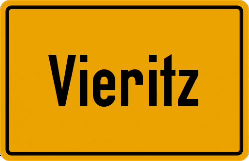 Ortsschild Vieritz
