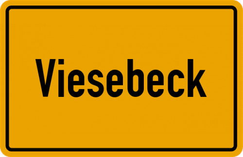 Ortsschild Viesebeck