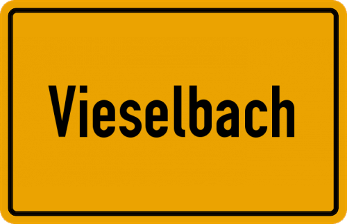 Ortsschild Vieselbach