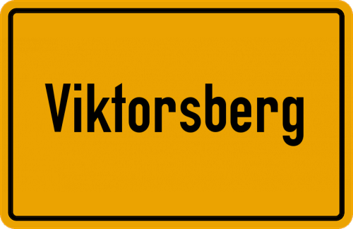 Ortsschild Viktorsberg