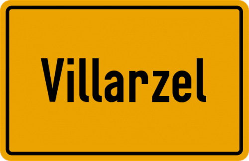 Ortsschild Villarzel