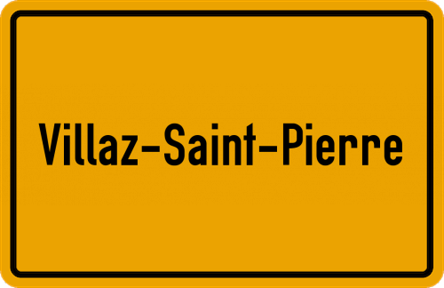 Ortsschild Villaz-Saint-Pierre