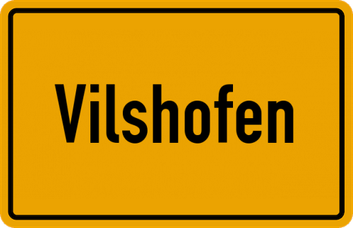 Ortsschild Vilshofen