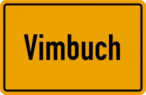 Ortsschild Vimbuch