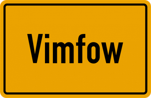 Ortsschild Vimfow