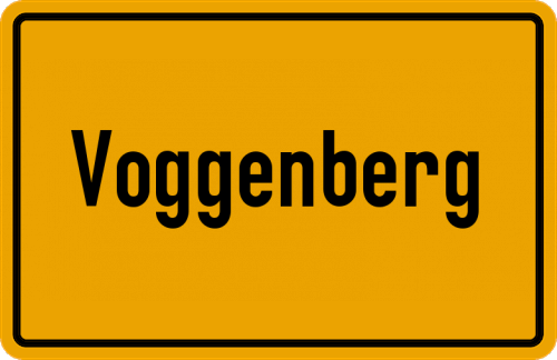 Ortsschild Voggenberg