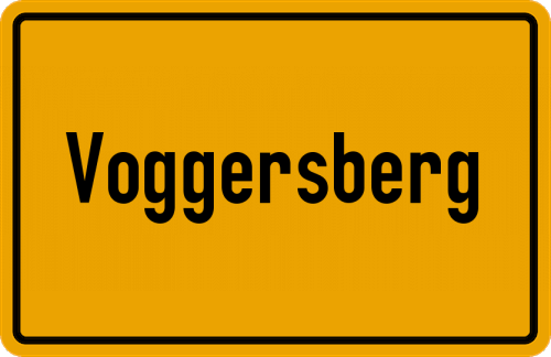 Ortsschild Voggersberg
