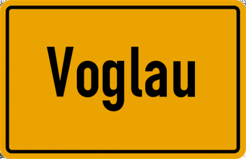 Ortsschild Voglau, Niederbayern