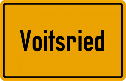 Ortsschild Voitsried