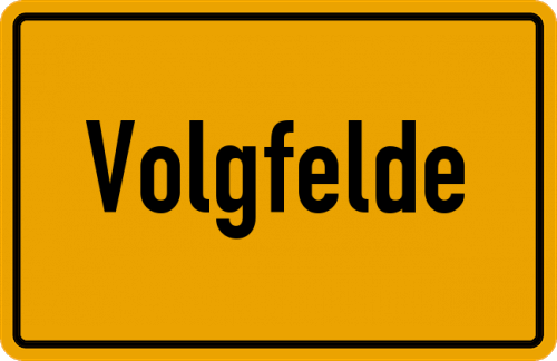 Ortsschild Volgfelde