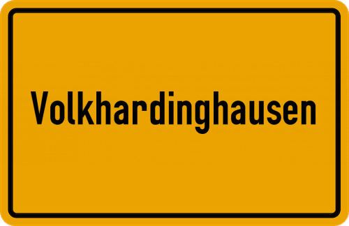 Ortsschild Volkhardinghausen