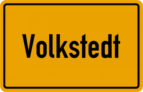 Ortsschild Volkstedt