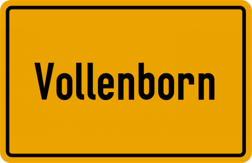 Ortsschild Vollenborn