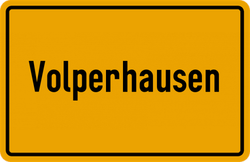 Ortsschild Volperhausen, Sieg