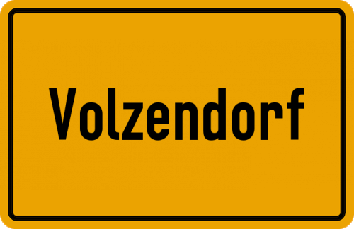 Ortsschild Volzendorf