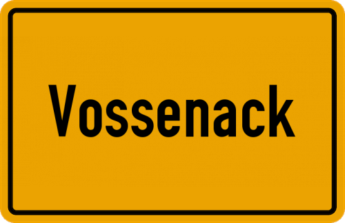 Ortsschild Vossenack