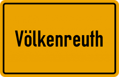 Ortsschild Völkenreuth