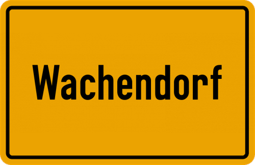 Ortsschild Wachendorf, Kreis Euskirchen