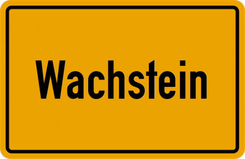 Ortsschild Wachstein