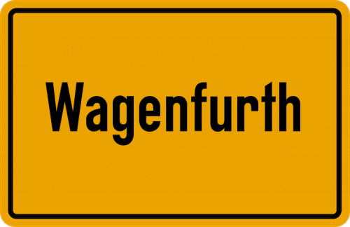 Ortsschild Wagenfurth