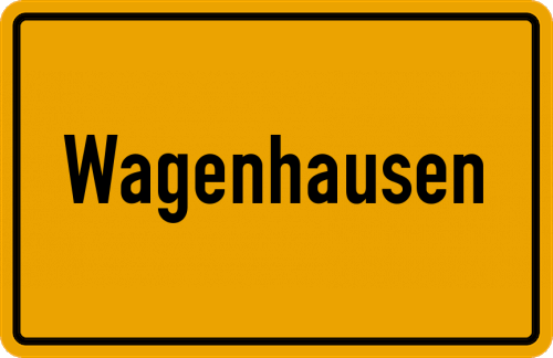 Ortsschild Wagenhausen