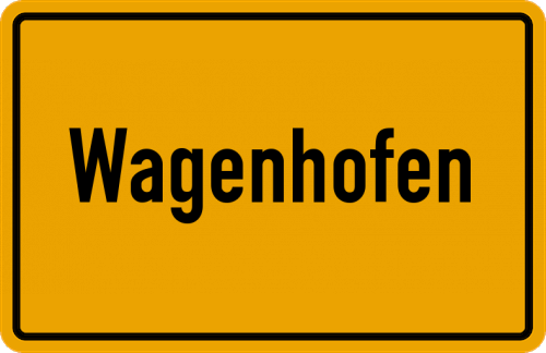 Ortsschild Wagenhofen