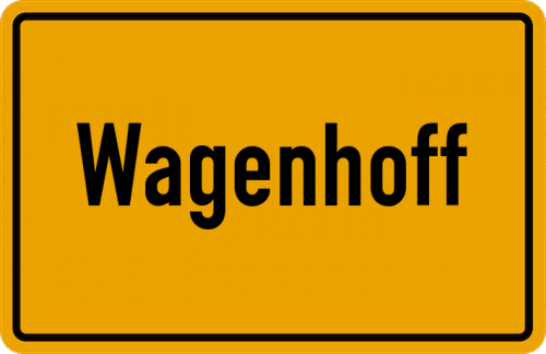Ortsschild Wagenhoff