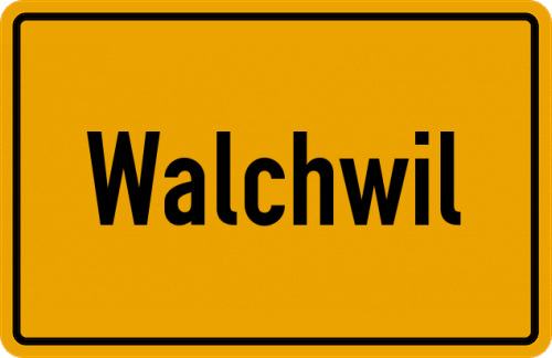 Ortsschild Walchwil