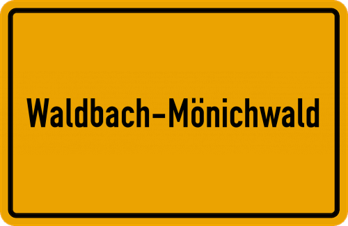 Ortsschild Waldbach-Mönichwald
