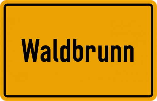 Ortsschild Waldbrunn