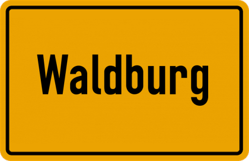 Ortsschild Waldburg