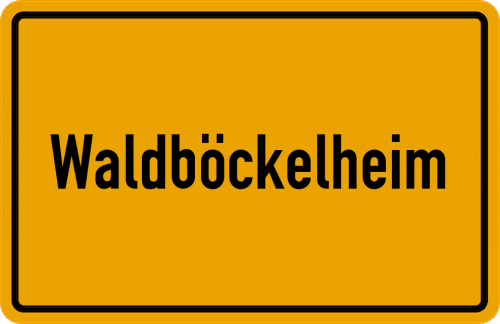 Ortsschild Waldböckelheim