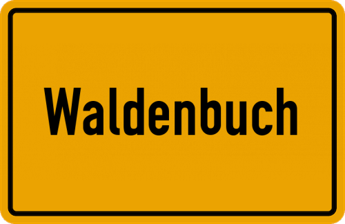 Ortsschild Waldenbuch