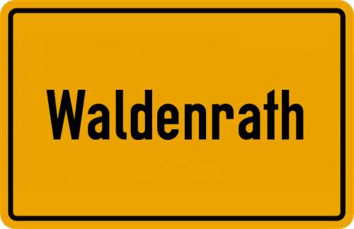 Ortsschild Waldenrath