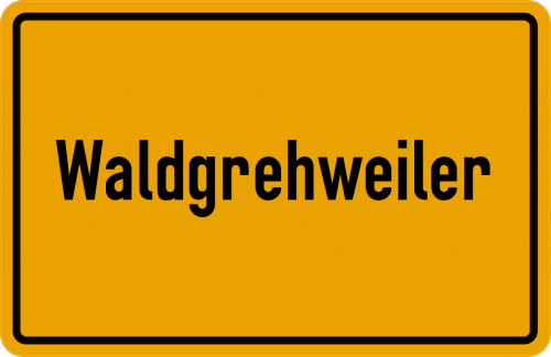 Ortsschild Waldgrehweiler
