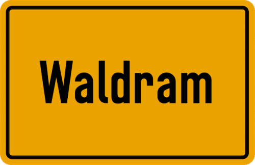 Ortsschild Waldram