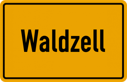 Ortsschild Waldzell