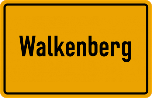 Ortsschild Walkenberg, Allgäu