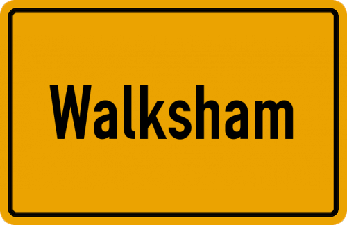 Ortsschild Walksham