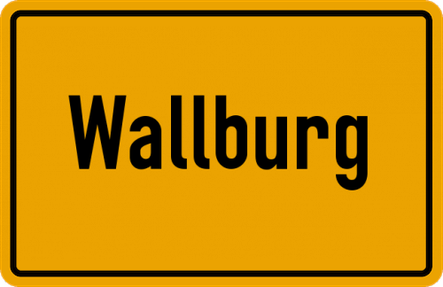 Ortsschild Wallburg