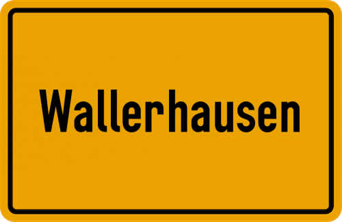 Ortsschild Wallerhausen