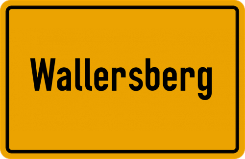 Ortsschild Wallersberg