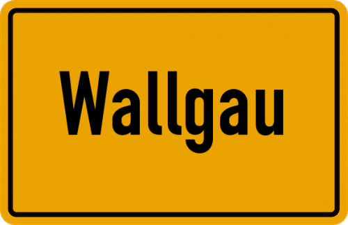 Ortsschild Wallgau