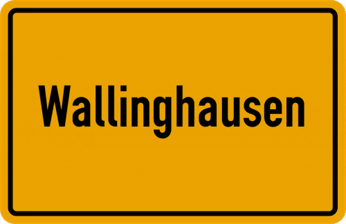 Ortsschild Wallinghausen