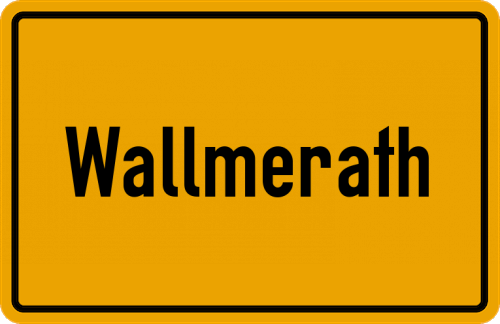 Ortsschild Wallmerath