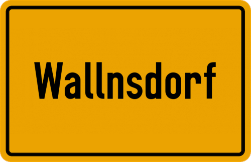Ortsschild Wallnsdorf