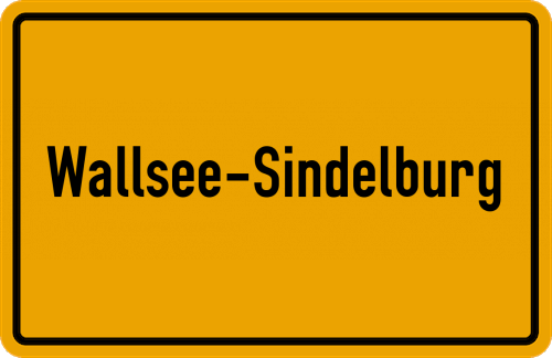 Ortsschild Wallsee-Sindelburg