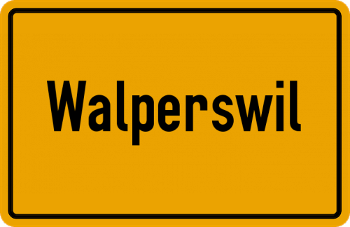 Ortsschild Walperswil